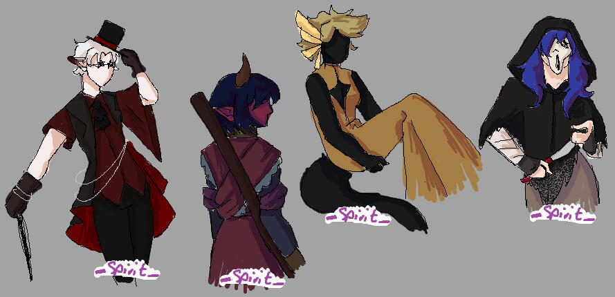 OCs belong to [In order - all on th] DemonKitty_, caustic-caffeine, Ziggie, digitdaydreams